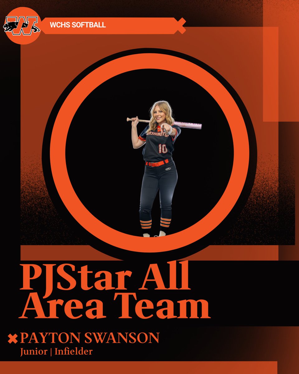 WCHS_308sball's tweet photo. Congratulations to Payton Swanson who was selected to the PJ Star All Area Team and Addy MacGregor who was Honorable Mention!🐾💪🏻 https://t.co/p1tPztMAKE