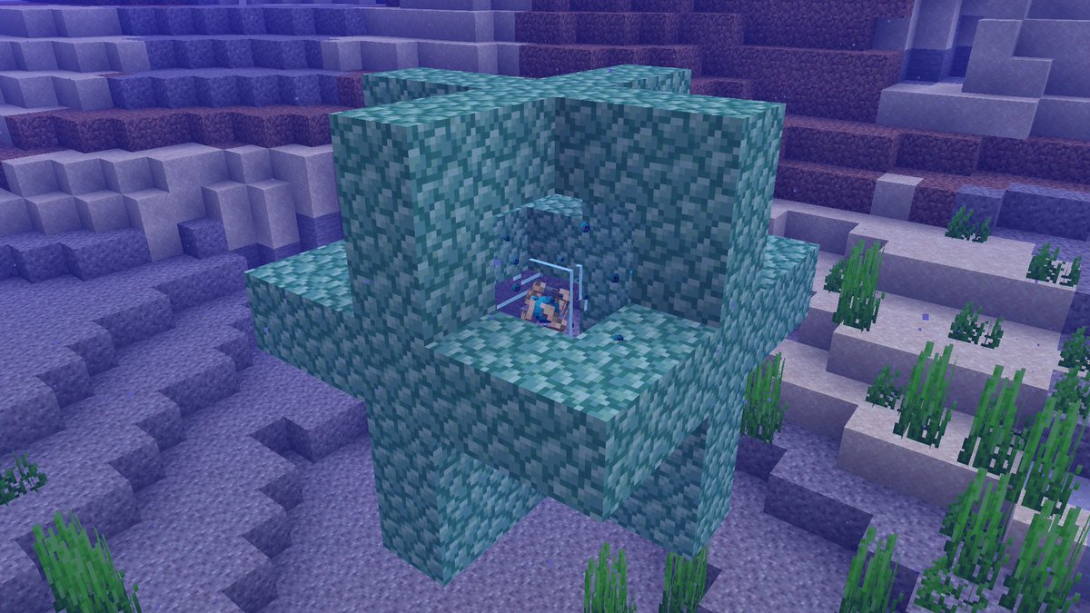 RavenTofu's tweet photo. 【マイクラ初見だと絶対に分からない仕様 4選】

高レベルエンチャント：
本棚を近くに置くという発想が出てこない

ポーション：
ネザーに行く、ネザー要塞を見つける、ネザーウォートに気付く、醸造台にセットするという4つの壁がある

ビーコン：
この図で分かったらすごい

コンジット：
これは何 https://t.co/iKlUlJx3Ig