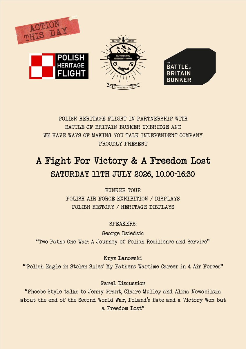 WHW_CambridgeIC's tweet photo. We are absolutely delighted to be working with @BofBBunker and @FlightPolish again and together we look forward to hosting a very special event on Saturday 11th July.  

https://t.co/HQWtphiuTs

Over the next few weeks we'll provide more details of the speakers we have lined up as well as our amazing exhibitors.

We really look forward to welcoming you!