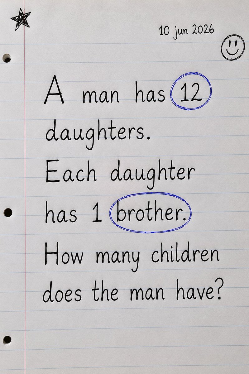 MrDavX's tweet photo. A simple riddle with a surprisingly clever answer.

What’s your answer?🤔 https://t.co/tMfZiycyut