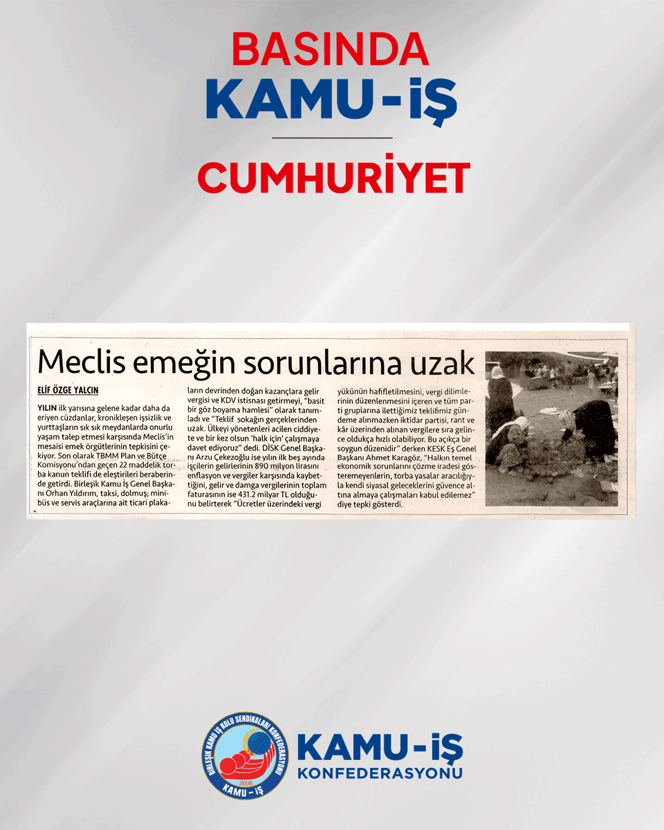 kamuiskonf's tweet photo. Basında Kamu-İş: Cumhuriyet https://t.co/NIMLJP27xp