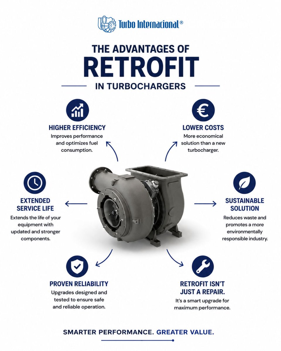 TurboInt_ES's tweet photo. 🚢 Is your marine turbo at its limit and you think replacement is the only option?
Before investing in new equipment, there's a smarter choice: the retrofit. 🔧

🌊 When did you last check your TC? 🤔

Dial +34 679 988 103 for more! ⚙️

#MarineInnovation #FuelSavings https://t.co/QU5SGqy4fz