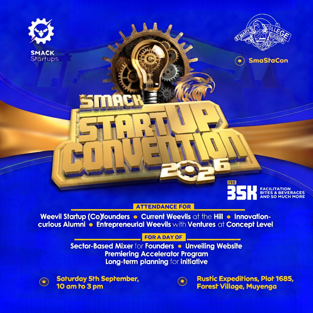smack_startups's tweet photo. Edition 3 of the annual SMACK Startup Convention #SmaStaCon's going down on Saturday 5th September, 2026!

 Details about the time, venue &amp; fee (for facilitation, bites and beverages, &amp; much more) in the poster below👇🏾

#SmaStaCon3 #DucInAltum https://t.co/AIsAQjJG5D