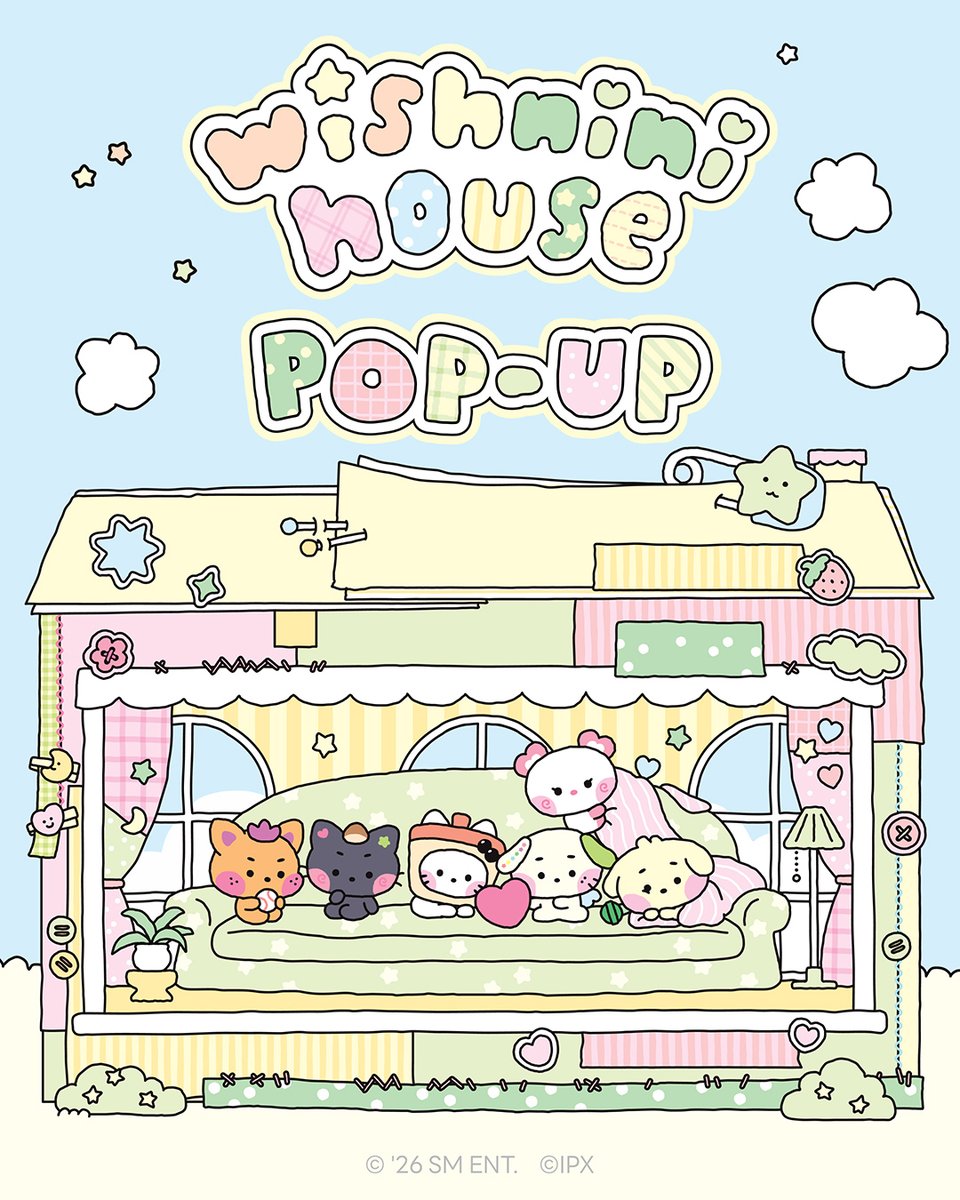 JP_LINEFRIENDS's tweet photo. [🔖POP-UP info] NCT WISH wishnini house POP-UP🏠
緑色の星の光を追いかけて、
ウィッシュニニハウスに遊びに来てね✨

🗓️6.26 - 7.6
📍LINE FRIENDS SQUARE SHIBUYA B1F

📌購入案内 
お一人様1会計につき各商品3点までご購入いただけます。
※LINE FRIENDS SQUARE SHIBUYAが対象です。

📌新居祝いギフト
税込5,500円以上のお買い上げでリユーザブルバッグを税込605円(販売価格税込1,210円)で1点ご購入いただけます。
※LINE FRIENDS SQUARE SHIBUYAが対象です。
※数量限定、なくなり次第終了となります。
※お一人様1会計1枚までご購入いただけます。お並び直しはご遠慮ください。レシート合算、およびお会計を分けることはできません。

📌事前予約
- 事前予約受付スタート: 6.12 (金) 17:00 PM (JST)
- 事前予約入場期間：6.26 (金)

📌全国期間限定販売店
- 大宮アルシェ 2階特設会場 🗓️6.26 - 7.5
- あべのHoop 3Fエスカレーター横区画 🗓️6.26 - 7.6
- HMV&BOOKS SHIBUYA 🗓️6.26 - 7.6
- HMV&BOOKS NAMBA 🗓️6.26 - 7.6
- 名古屋PARCO 西館6F PARCO GALLERY 🗓️9.11 - 9.27
※HMV 2店舗は一部商品のみ

🔗詳細はこちらからチェック！
https://t.co/Xhmg04lyFQ

NCT WISH with LINE FRIENDS

#NCTWISH
#wishnini #ウィッシュニニ
#LINEFRIENDS 
#wishnini_POPUP 
#wishninihouse
#LINEFRIENDSSQUARE #SHIBUYA