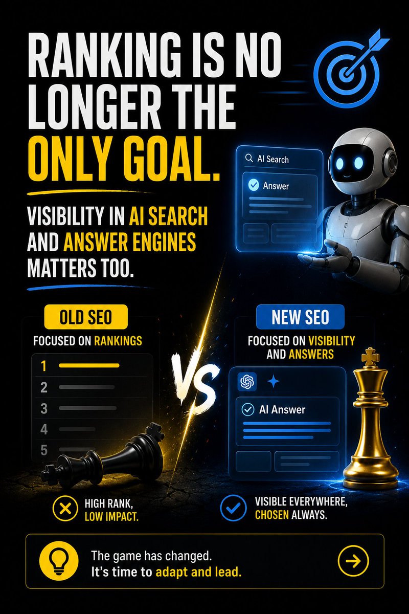 halima_anamika's tweet photo. Most SEO advice is still stuck in the old world.
But 2026 is different:

Search is more intent-driven.
Al answer engines matter.
Etity understanding matters.
Topic depth matters.
Clicks are harder to win.
#seo #aeo #llm #geo #LocalSEO https://t.co/PXk4EiOUNY