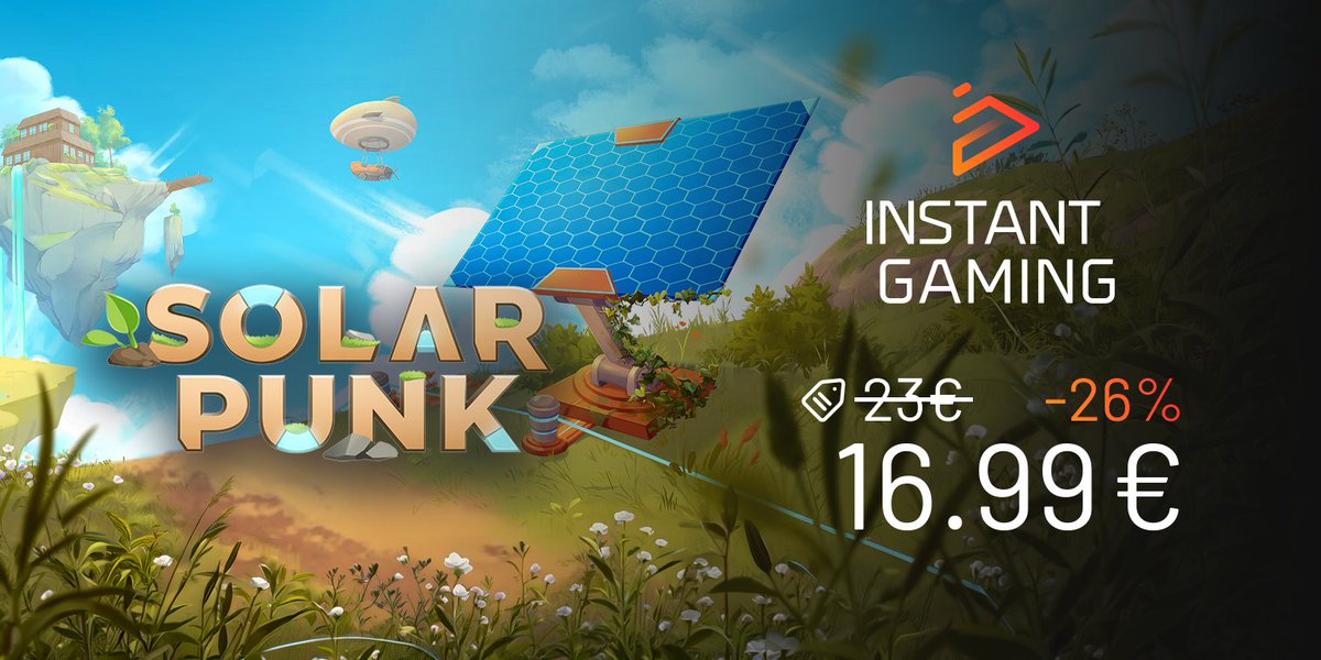 SajonArco's tweet photo. Solarpunk es un juego de supervivencia ambientado en un mundo tecnológicamente avanzado formado por islas flotantes.
Solo o con amigos, podrás construir tu propia base, cultivar alimentos, fabricar maquinaria y mejorar tu dirigible para explorar nuevas islas en el cielo.
Si quieres conseguirlo con un -26% de descuento, puedes hacerlo desde mi enlace:
🛒https://t.co/L8Ovn6g7is

Además de ahorrar unos eurillos, también ayudas muchísimo al canal ❤️
¡Que tengan muy buen día!