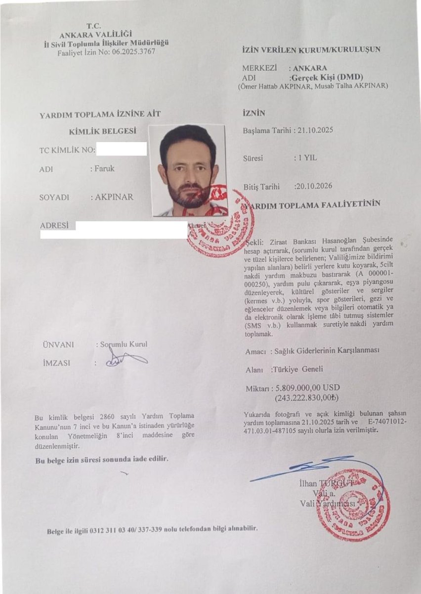 dmdomermusab's tweet photo. VALİLİK ONAYLI BAĞIŞ HESAPLARIMIZ

‌TL : TR48 0001 0090 1098 7929 8050 05

‌ALICI: ÖMER HATTAB AKPINAR 

Avrupa Bağış İbanı

NL89BUNQ2168679843

Alıcı: Sma Children

Açıklama: Ömer & Musab Akpınar

SMS
Vodafone BAĞIŞ yaz 4914 Gönder

Türk Telekom BAĞIŞ yaz 4914 Gönder

Turkcell  BAĞIŞ yaz 1406 Gönder

Faaliyet Sorgu: 06.2025.3767 
FARUK  AKPINAR