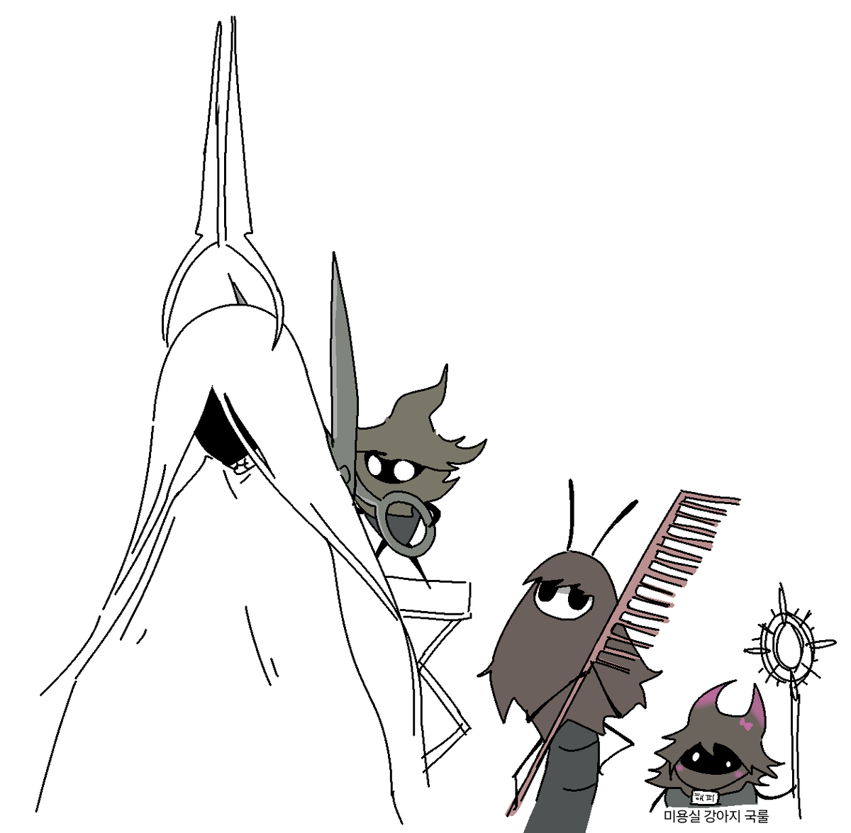 drneedlebug's tweet photo. 회색황야 미용실 https://t.co/pb91IEuq6l