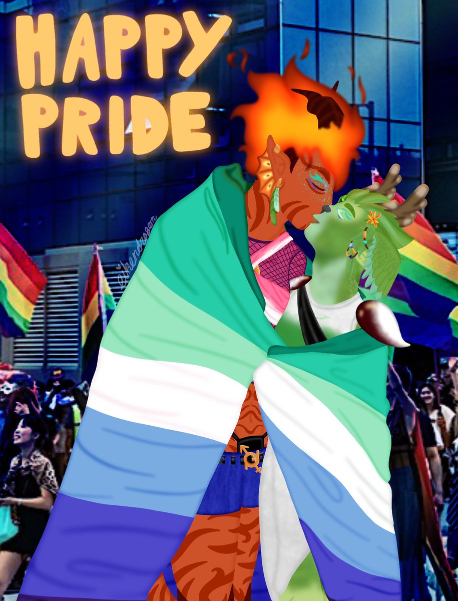 eiken_dragon's tweet photo. Yayyy, I did it, they’re done (I won the war against Wind Archer’s hair lol). I can focus on writing stories for them again. Happy Pride my boys. #firewind https://t.co/UF9MMnSFjJ