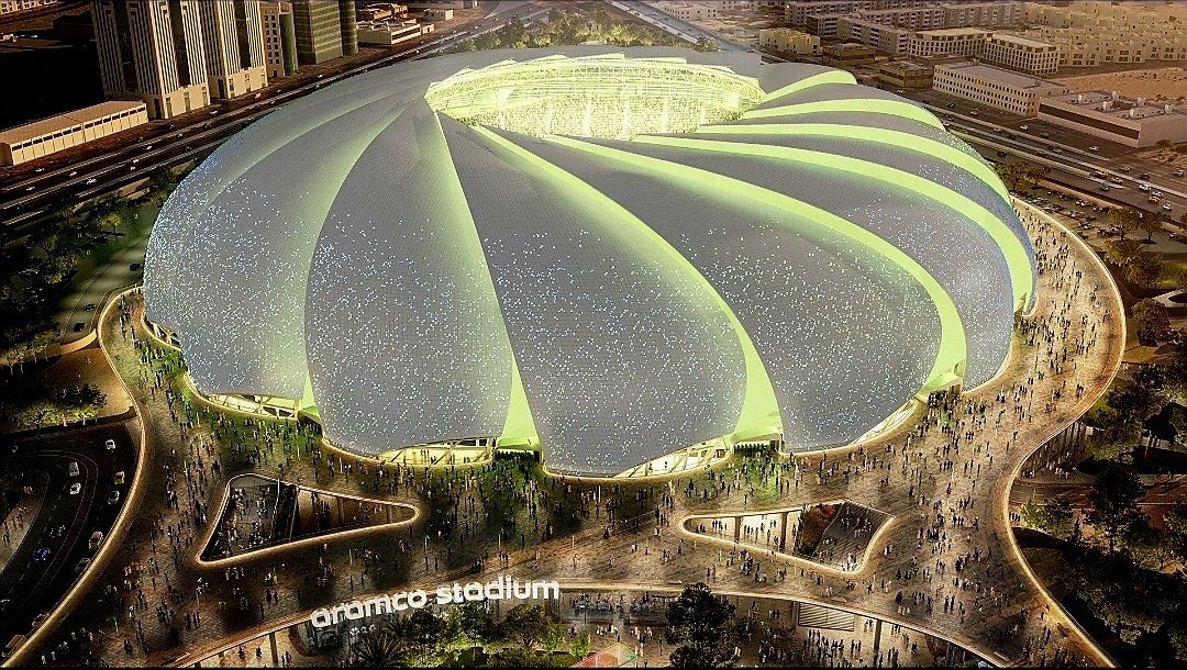 SaudiProject's tweet photo. تتواصل بوتيرة متسارعة الأعمال الداخلية في مشروع #استاد_أرامكو، بما في ذلك تركيب المقاعد التي تتسع لنحو 47 ألف متفرج، تمهيدًا لافتتاحه المرتقب في أغسطس المقبل https://t.co/AKckvZFt56