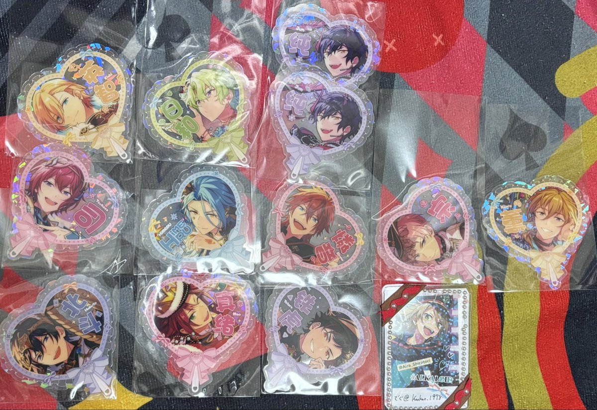 Kaokao_1978's tweet photo. 【交換】あんさんぶるスターズ あんスタ 星推クリアカード 中国 AB

譲 ☆英智 ☆日和 ☆ジュン2
司 HiMERU 燐音 宗 薫 北斗 真緒 鉄虎

求 同弾B☆藍良、☆一彩 ＞A藍良 
他とからめてのみB夏目
各1 https://t.co/z4H7H3Ca2X