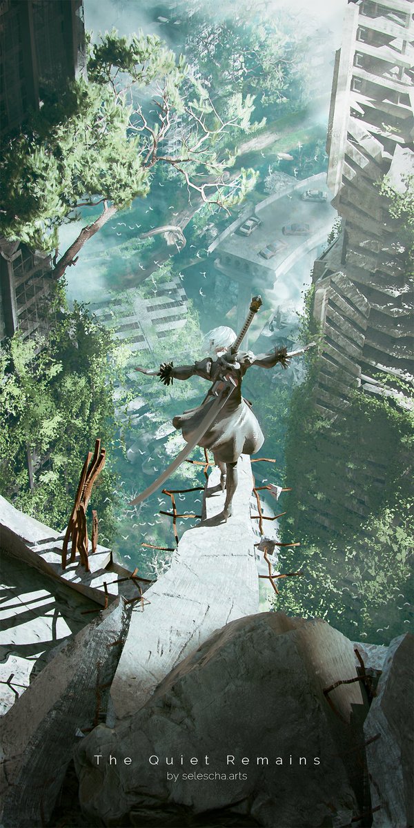 VideoArtGame's tweet photo. Fan art | NieR: Automata 

Artist: selescha.arts https://t.co/r1gV4QONr8
