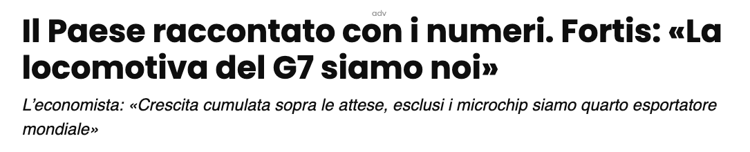 Phastidio's tweet photo. Prima eravamo il quarto esportatore mondiale al netto delle auto, ora al netto dei microchip. Continuando a sfogliare il carciofo, finirà che al netto dell'export saremo il quarto esportatore mondiale
(Sempre su Il-Messaggero-è-il-profumo-della-vita) https://t.co/PWzpTya5ny
