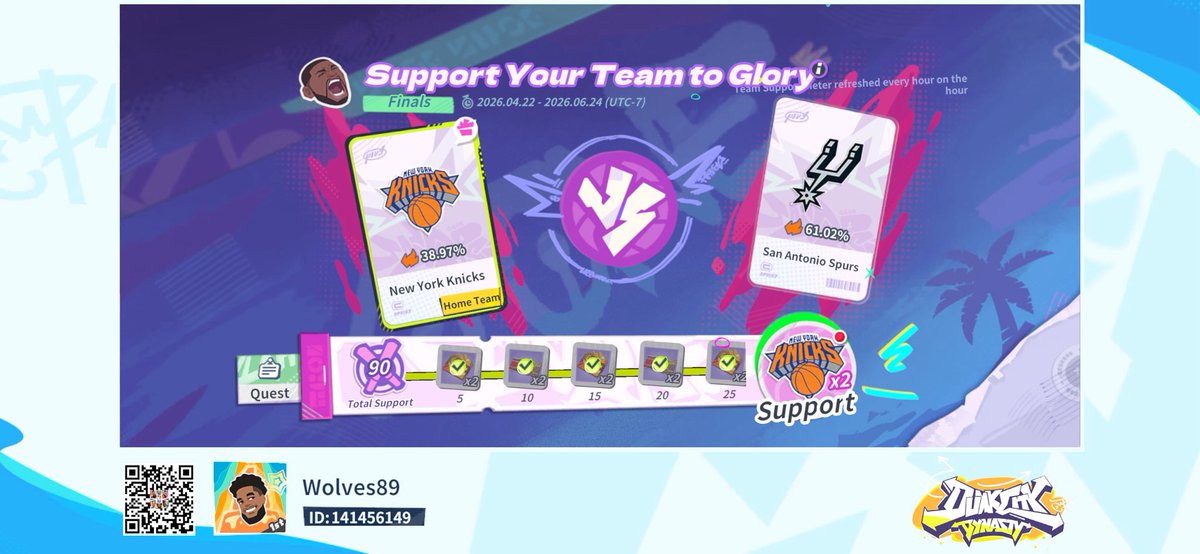 TimberwolvesSG's tweet photo. Come join me in Dunk City Dynasty! https://t.co/hTsa1cdTST