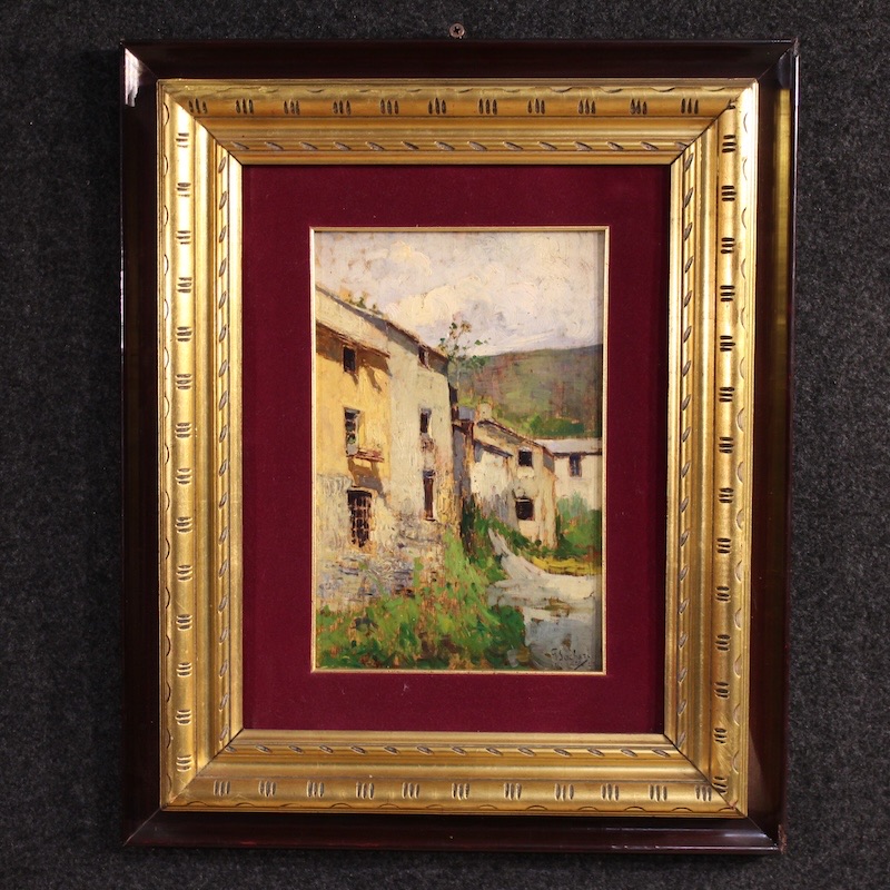 ParinoAntichita's tweet photo. 1450€ Italian landscape painting view of houses from the 20th century - cod 01213 https://t.co/h0ZNBgLZ21 #FORSALE #antiques #antiquariato #antiquario #interiordesign #antiqueshop #designinterior #arredamento #painting #art #classicalart #oldmasters #antichità #landscape https://t.co/fcpNa7Ch5g