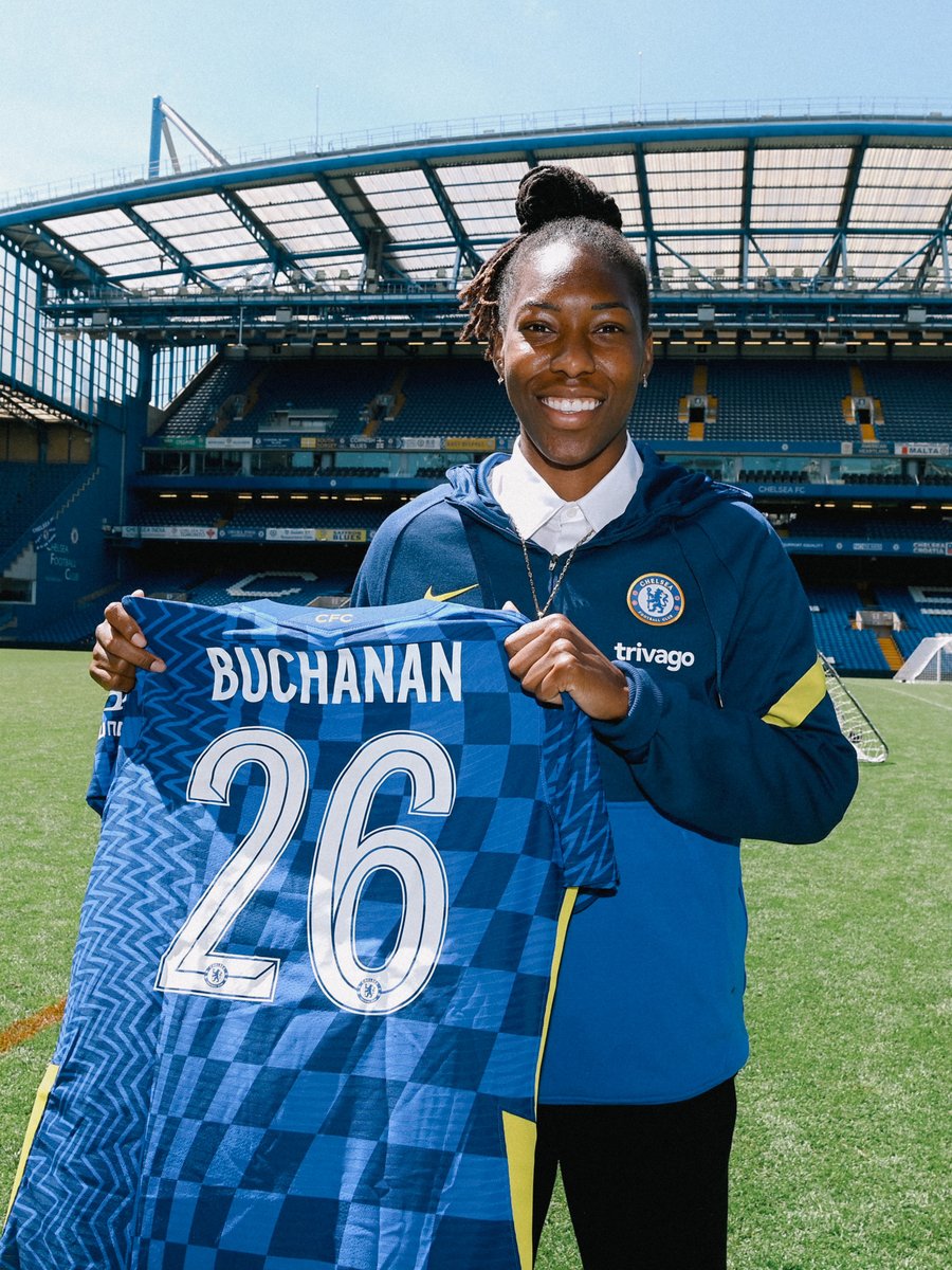 ChelseaFCW's tweet photo. It's been four year since Kadeisha Buchanan signed for Chelsea. 💙 https://t.co/U7fsLTqQhT