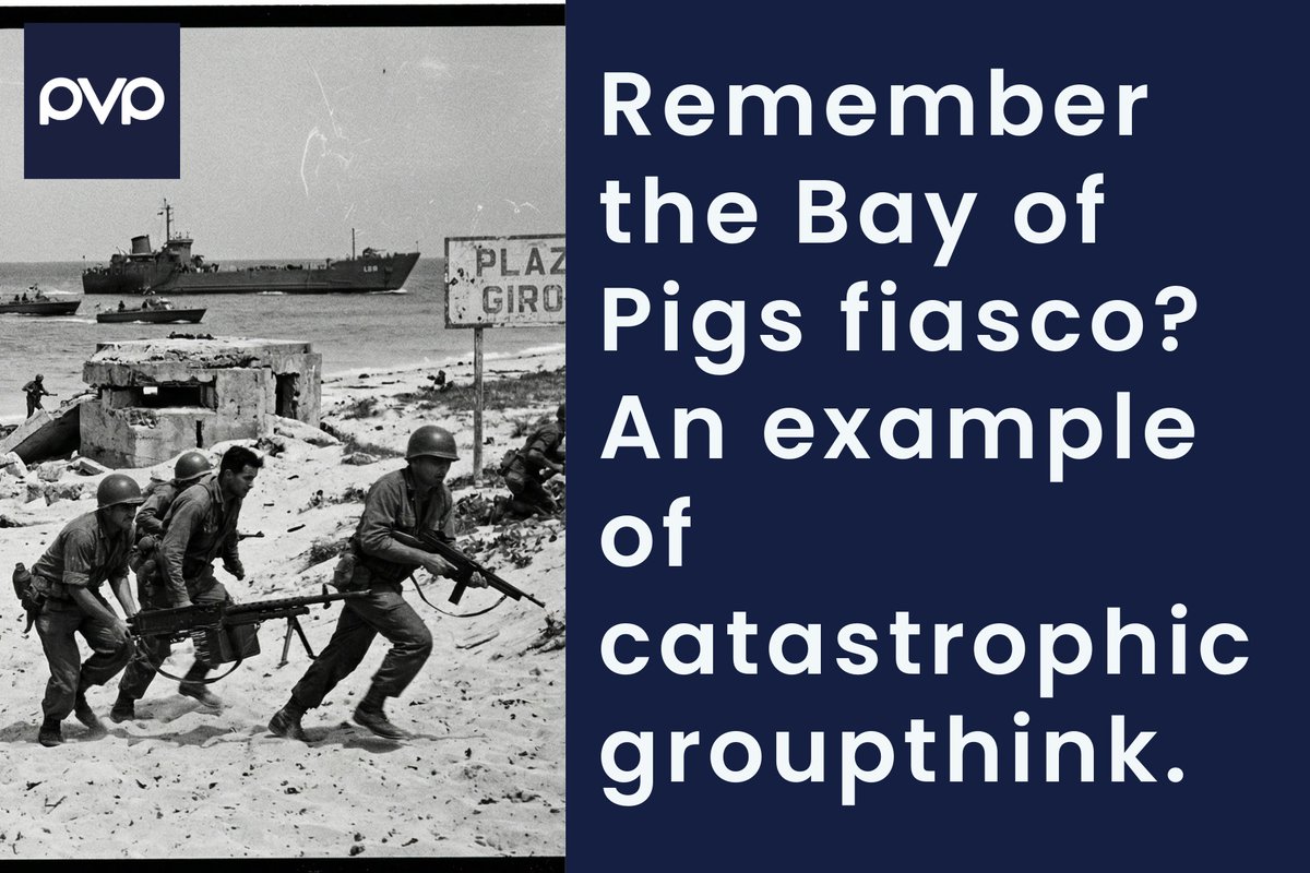 PriceVPartners's tweet photo. Remember the Bay of Pigs fiasco? It wasn't just a military disaster but an example of catastrophic groupthink. #stocks #investing #groupthink... Read: Suez II https://t.co/Y6GLkDnGVR https://t.co/LI67c5tVIz