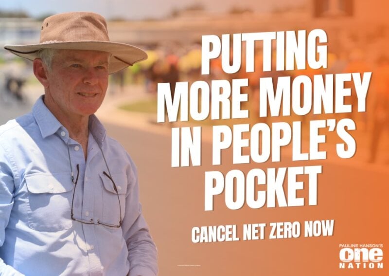 MRobertsQLD's tweet photo. Net Zero is a UN-engineered scam destroying our economy.

A One Nation government will SCRAP Net Zero, EXIT the Paris Agreement and restore cheap, reliable power - putting more money back in YOUR pocket.

https://t.co/XxNkKvZDpU https://t.co/AlFBij35No