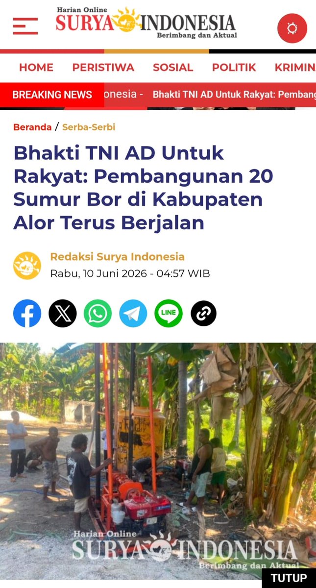 salmamamaaaa's tweet photo. Saat Angkatan Bersenjata mendirikan akses di pedalaman, hal tersebut tidak sekadar fisik tetapi pun pertanda keberadaan pemerintah.
Bersatu Dalam Kerja https://t.co/p0Ksh2neJp