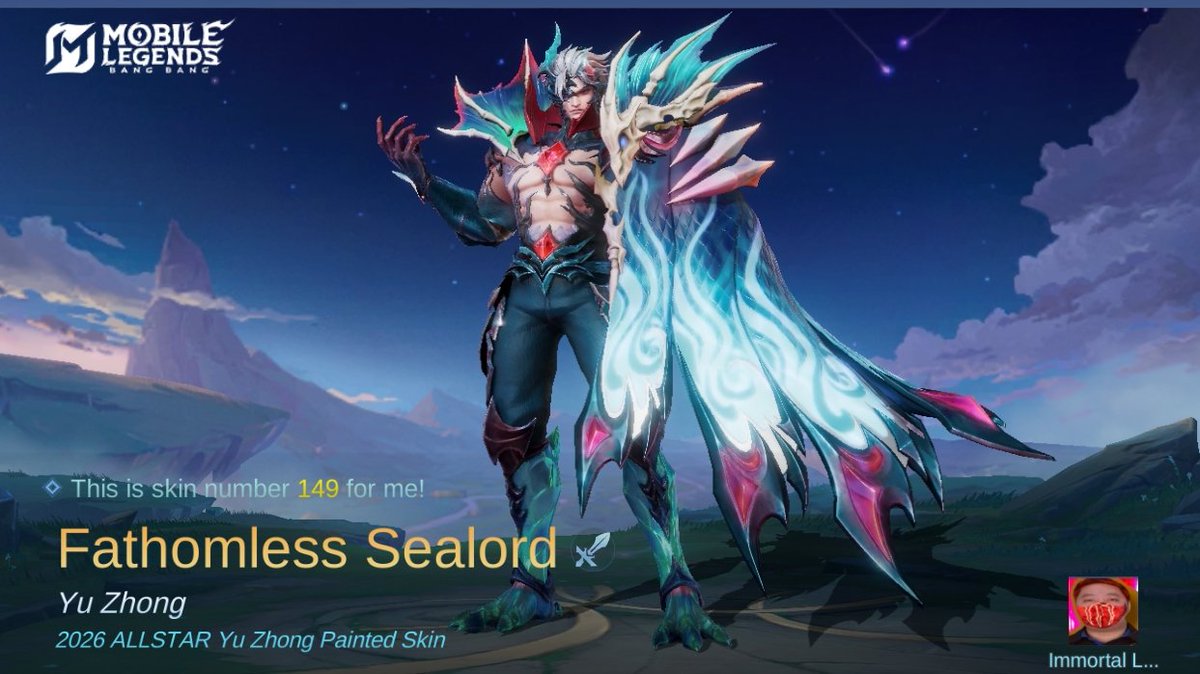 AljurDj's tweet photo. I just obtained a new skin Fathomless Sealord in Mobile Legends: Bang Bang! Let's face off against the world's best MOBA players together! 
https://t.co/bSI25AyRG4 https://t.co/ysBq9Xx8MD