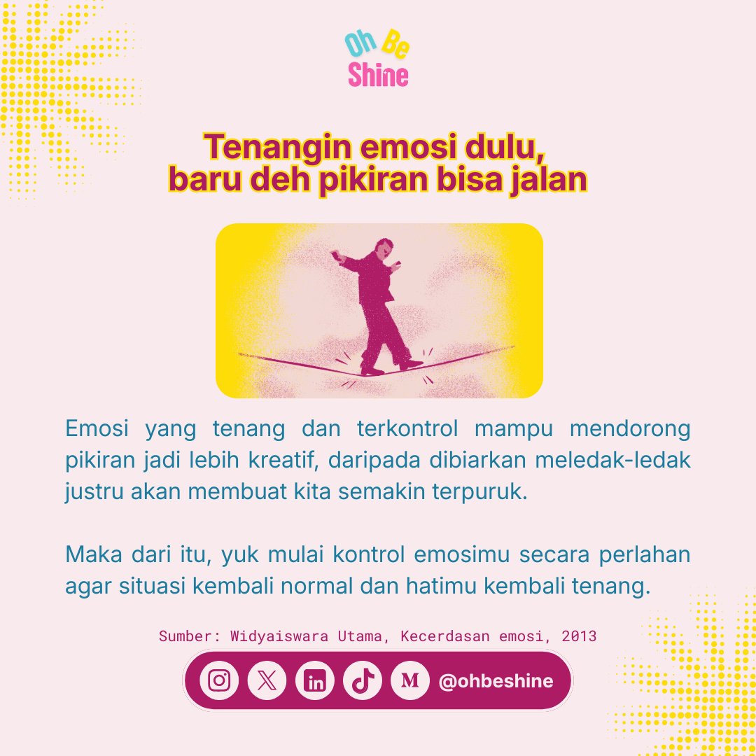 ohbeshine's tweet photo. Percaya deh, ketika kamu bisa kontrol emosimu dengan baik, perasaanmu bakal lebih lega. https://t.co/AJg4sMZDVf