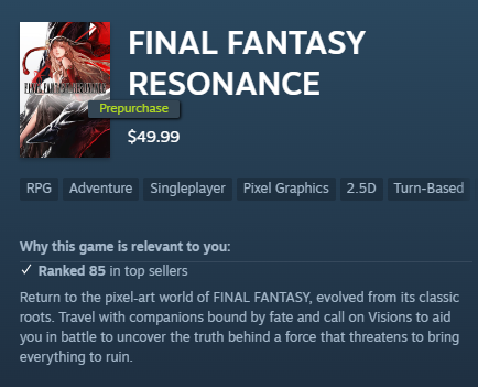 ThaBeefDev's tweet photo. FIFTY DOLLARS for turncringe pixelslop. Anyone who buys this is a filthy mark https://t.co/2mrHrDsdQV