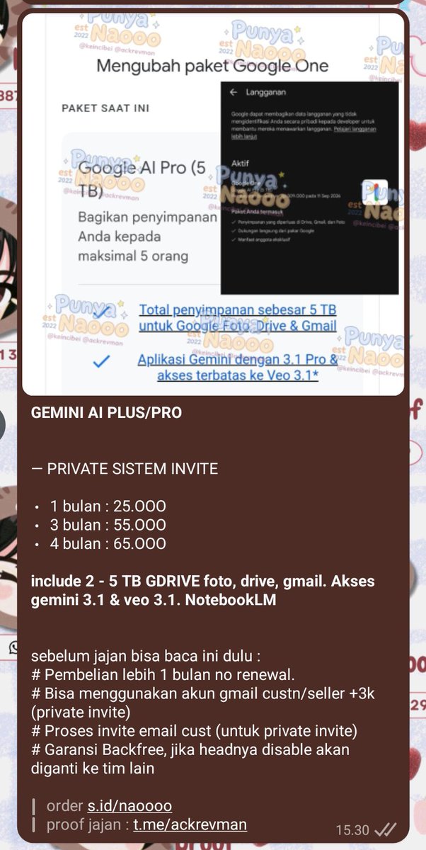 ackrevmans's tweet photo. @renjunhinjoon geminoyy sistem invite email bisa acc pribadi kakk https://t.co/On2iKNLREi