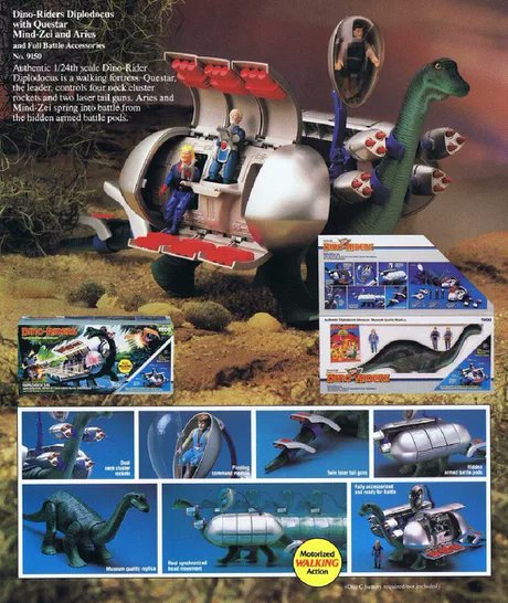 retromaniaZ's tweet photo. no kids today will understand how cool Dino Riders were https://t.co/wHsYJQcump