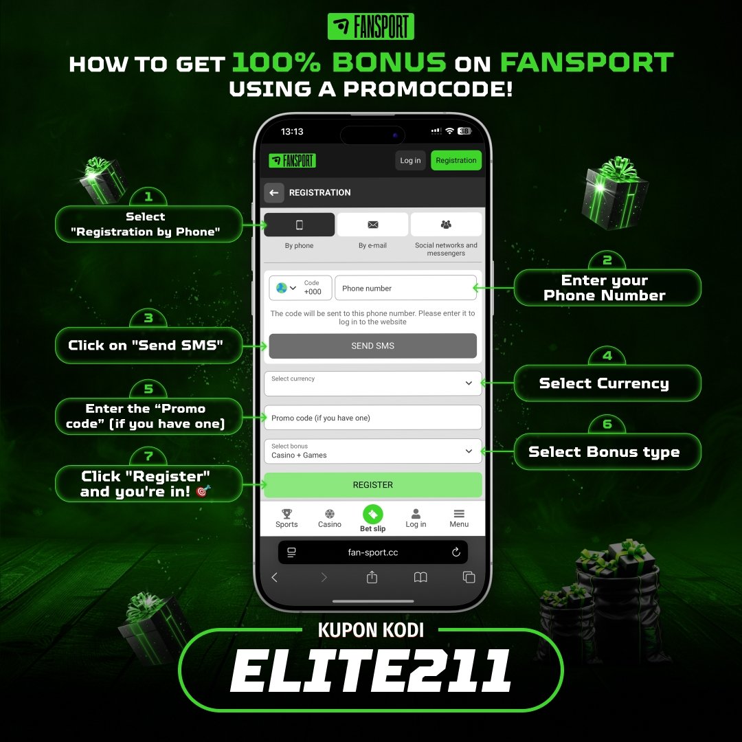 elite_tips211's tweet photo. How to register on FANSPORT โ๏ธโ๏ธ
Register ๐https://t.co/tXVsda54pz
PROMO CODE โถ๏ธ ELITE211
Register and deposit money immediately in order to claim for your full welcome bonus ๐ค๐ค๐ค๐ฐ
As we are waiting for our SINGLE MATCH SHOT and the OVERNIGHT TICKETS etc...
#EliteTips https://t.co/TvEwULwJMc