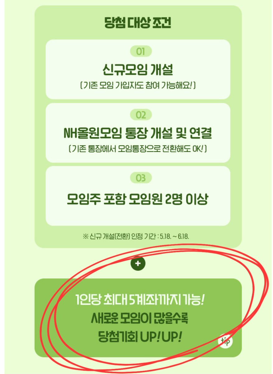 529jihoon_e's tweet photo. 어찌어찌해서 이벤트응모는했는데
1인당최대5계좌? 창구직원은 한달에 한계좌만 만들수있다는데 이게 맞나??
새로운모임을 이벤트기간내 만들수가 있는거임?ㅜㅜ농협아 https://t.co/CZgMGpoQkW