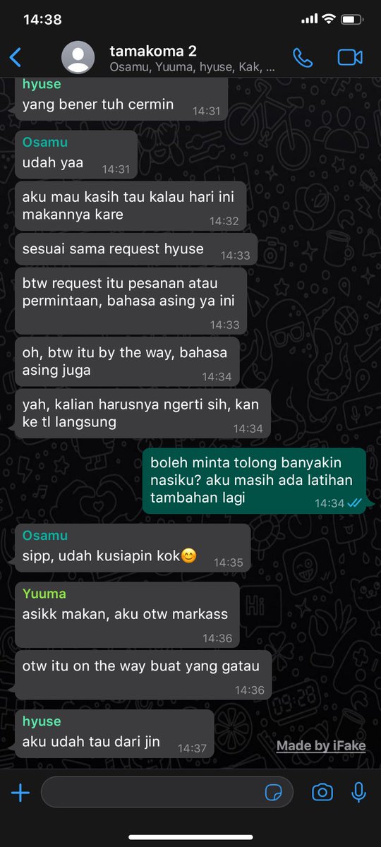 WATORIFESS's tweet photo. wtrau!

kondisi grup chat tamakoma 2 setelah hyuse masuk (shiori lagi sibuk urus administrasi masuk hyuse)
https://t.co/sh9oZpEicl