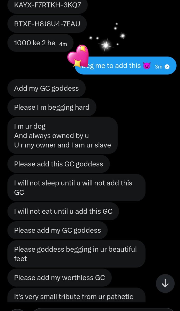 KritikaLive's tweet photo. "Goddess 11:30 ki jagah 12:30 kardo..." 🥺

Imagine begging a woman just so you don't fail your exams. He bought a new notebook just to write 'Owned by Goddess Kritika' on top. Want me to fix your pathetic life too? Pay the entry fee first. 💸👇🏽 https://t.co/WwrUfGUSgp