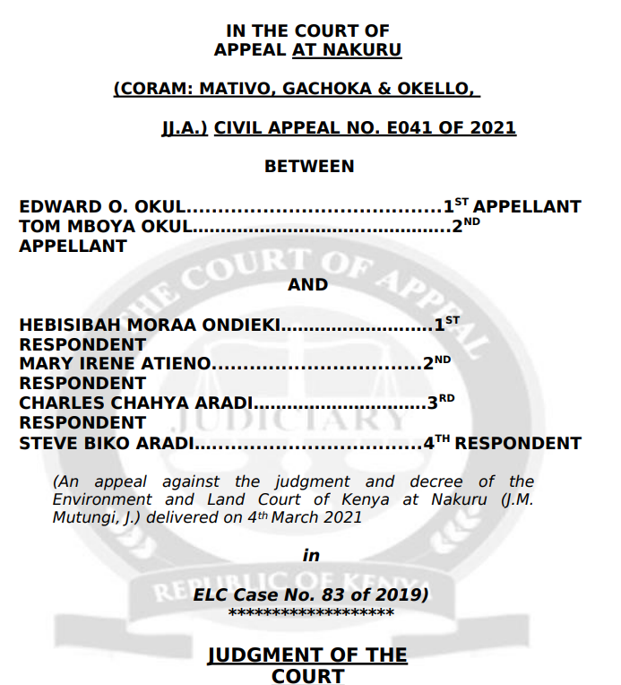 AssociatesRoba's tweet photo. 🔴🚨BREAKING: CoA says Paying for Land Is Not Enough - Occupation May Matter More Than the Title Deed 

Many Kenyans assume that once a land sale agreement collapses, the buyer loses everything and the registered owner automatically keeps the property. The Court of Appeal has now shaken that assumption in Okul v Ondieki [2026]. The dispute revolved around a Nakuru property allegedly sold in 1985. The purchaser paid the agreed consideration, took possession, developed the land, erected rental structures, and remained in occupation for over three decades. Yet the transfer was never completed. Years later, after both the buyer and seller had died, the seller’s family claimed the property as part of the deceased’s estate and argued that no valid transfer had ever occurred.

The Court of Appeal was confronted with a question that keeps many investors, families, and estate administrators awake at night: can a person who never received a title deed still end up owning the land? The answer was a resounding yes. The Court held that where a purchaser enters land pursuant to a sale agreement, openly occupies it, develops it, collects rent, and remains there uninterrupted for the statutory period, that occupation can mature into adverse possession even if the sale transaction itself was never completed. In one of the most consequential statements in the judgment, the Court affirmed that entry into land under an incomplete sale agreement, particularly where the purchaser is not to blame for the failure to complete, can ultimately extinguish the registered owner's rights altogether.

The implication for landowners, investors, succession practitioners, and property developers is profound. A title deed is not always the end of the conversation. If another person occupies your property openly, treats it as their own, develops it, earns income from it, and you fail to assert your rights for years, the law may eventually recognize them rather than you. The decision reinforces a powerful principle in Kenyan property law: ownership is not protected by registration alone; it must also be defended through action. For those dealing with old land transactions, stalled transfers, family estates, or forgotten sale agreements, this judgment is a reminder that time can quietly transfer property just as effectively as a signed transfer form.

Kindly retweet. 🙏