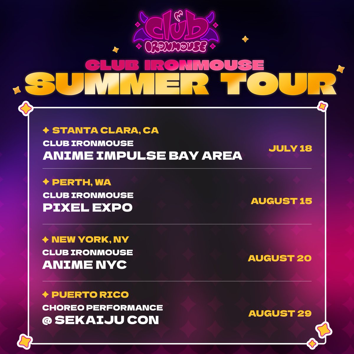 ironmouse's tweet photo. We are taking our show on the road! Hope you guys can make it to one of these days! https://t.co/I7wZ7PgBb8