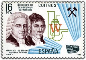 REducativo's tweet photo. Did you know tungsten has Spanish roots? 🇪🇸 

Brothers Juan José and Fausto de Elhuyar managed to isolate it, marking a historic milestone.

#OnThisDay, Juan José was born. Can you name other Spanish scientists in the #PeriodicTable? Find out! 🧪👇 https://t.co/cf5dpxyQ2I https://t.co/QpUnealy27