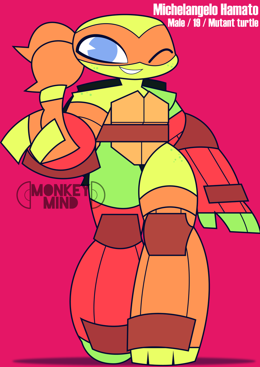 Monkey_MindX3's tweet photo. Mikey in my style 
#tmnt #tmnt2012 #tmntau https://t.co/qo5TuvCdBS