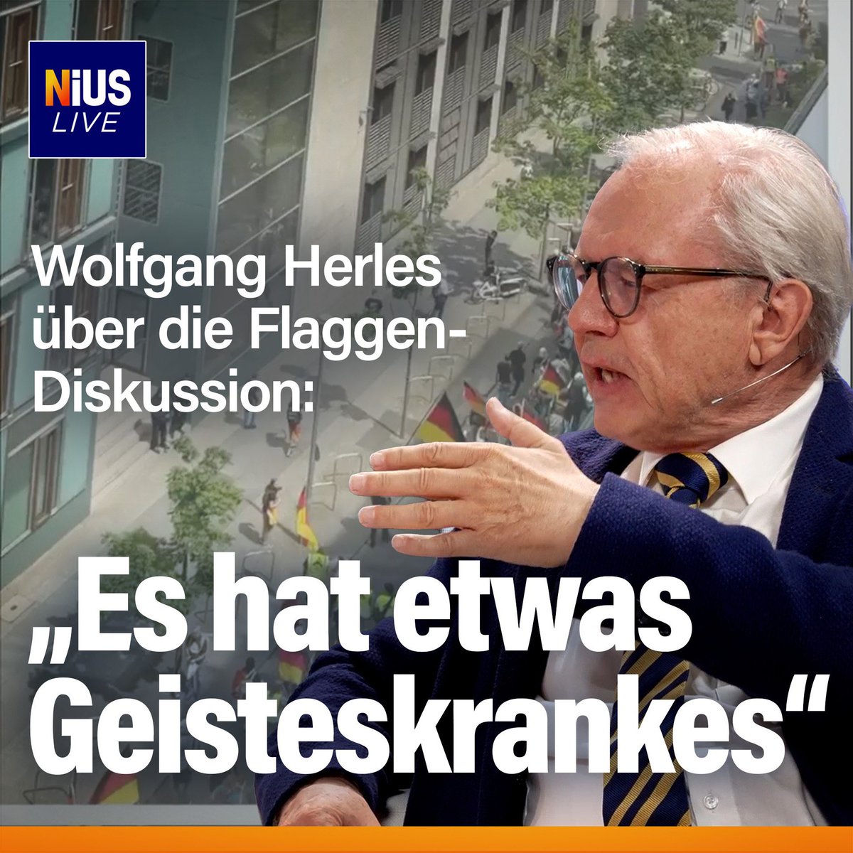kripp_m's tweet photo. ❗️Wolfgang Herles meint: Eine Diskussion über das Schwenken der eigenen Landesflagge ist nur in Deutschland möglich.

https://t.co/HjZwgzMdir https://t.co/dqI1N2wp3K