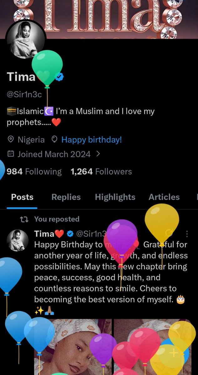 Sir1n3c's tweet photo. Good morning my family X
Happy birthday to me!!🎂🎉🎈
@Sir1n3c https://t.co/NGeRmgrYic