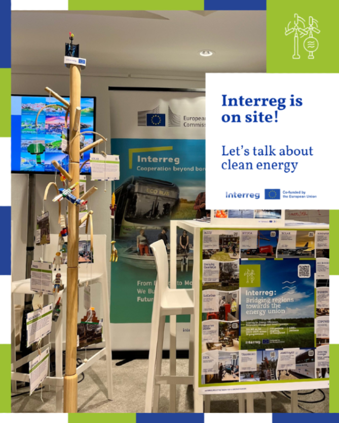 interreg_eu's tweet photo. ⚡🌍 We are at #EUSEW2026!

Interreg has a stand in Brussels, organised by Interact and bringing together 14 programmes and projects working on clean energy and local innovation.

If you are attending, come and visit us. Let’s talk cooperation and energy transition 🤝

#Interreg https://t.co/EhRSracpR8