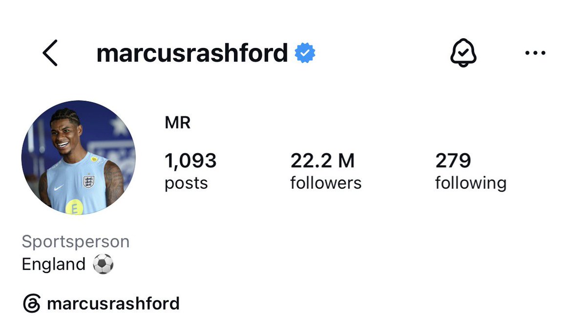 Utdtruthful's tweet photo. 🚨 𝐍𝐄𝐖: Marcus Rashford has removed Barcelona from his bio. The club has FIVE days to exercise its £26M buy option, and it seems they have decided against it. 🏴󠁧󠁢󠁥󠁮󠁧󠁿 https://t.co/j4N8GVErLK
