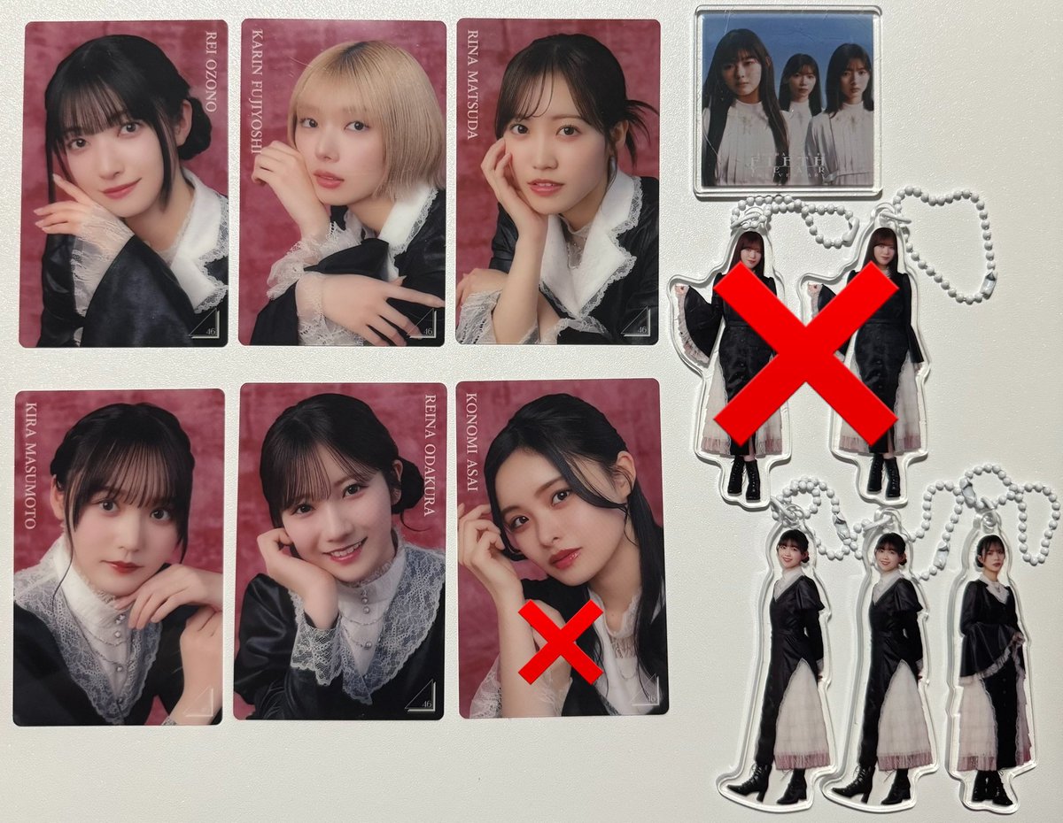 seunkyu_'s tweet photo. 櫻坂46 オンラインくじ トレード 交換

譲 F賞(大園､藤吉､松田､増本､小田倉)
     E賞(4期)
     D賞(山川､中川)
    そこさく賞(2枚目🟦)
求 幸阪､守屋､松本
     2枚目🟥､3枚目or買取

異種(過去物)交換⭕️
郵送交換希望
お気軽にお声掛けください🙇🏻‍♀️ https://t.co/Z8GbZtJAjD