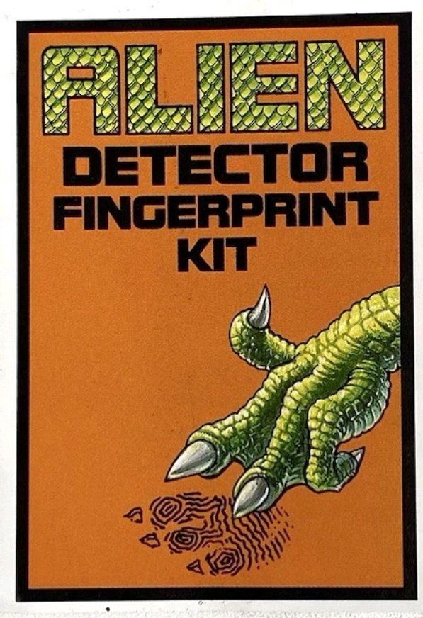 TVTOYMEMORIES's tweet photo. ALIEN FINGERPRINT KIT
This is a super-cool FREE toy from Kellogg's. The ALIEN FINGERPRINT kit was inside of their cereal boxes, and were used to persuade the little HUMAN MONSTERS to have their mom's buy the cereal. The kit is from 1988 #cereal #Kelloggs #popculture #1980s https://t.co/u66dZbLkA0