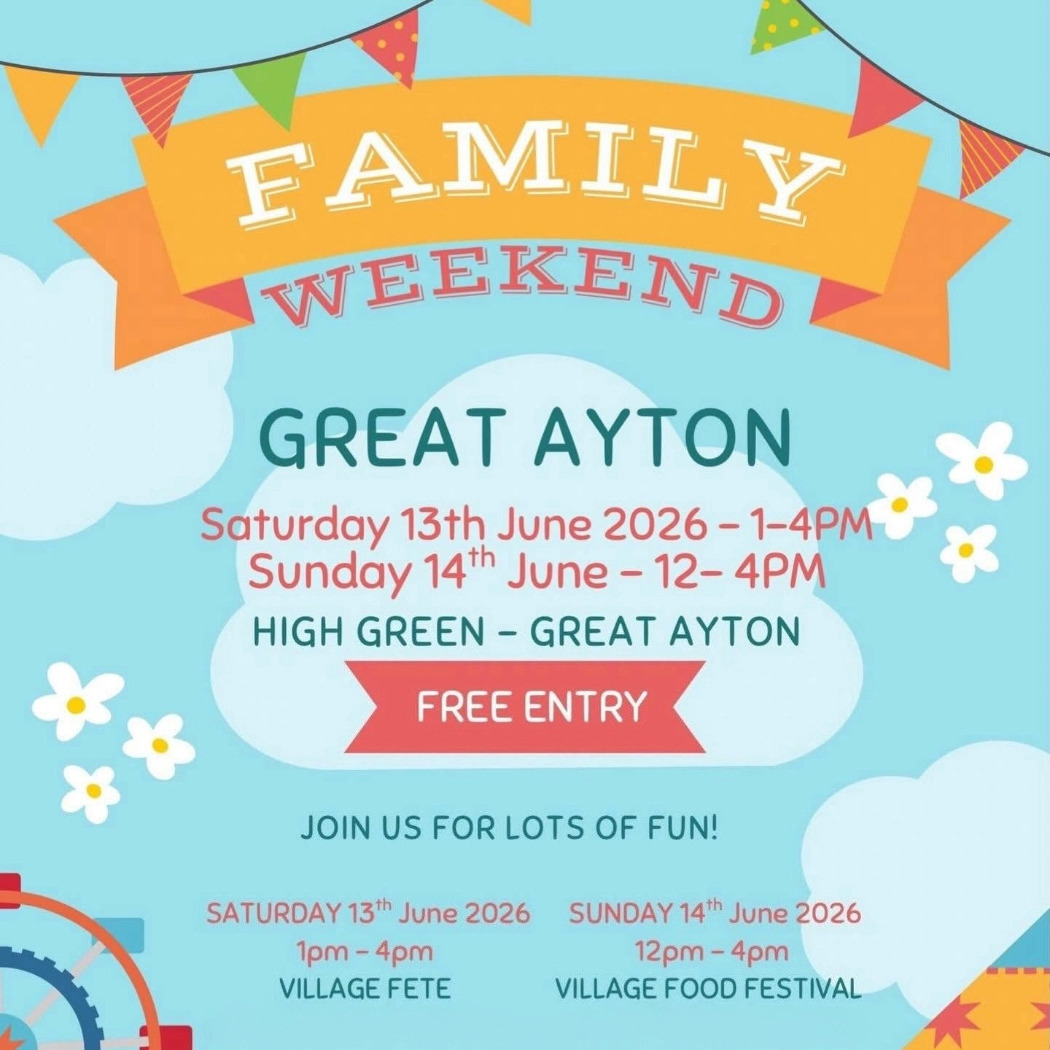 visitgreatayton's tweet photo. ๐ Great Ayton Family Weekend ๐
Sat 13th June - Village Fete (1-4pm)
Sun 14th June - Food Festival (12-4pm)
FREE ENTRY
๐ก Kids' rides ๐ Miniature train ๐ Food ๐ญ Entertainment
Event details ๐๐๐
https://t.co/f0K2QpAlbi
#VisitGreatAyton #FamilyWeekend #NorthYorkMoors https://t.co/55shHqFFaz