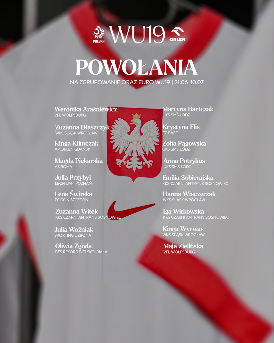 laczynaskobieca's tweet photo. 🆕 Selekcjoner Marcin Kasprowicz powołał 18 zawodniczek na turniej finałowy mistrzostw Europy kobiet do lat 19, które w dniach 27 czerwca – 10 lipca odbędą się w Bośni i Hercegowinie. 

ℹ️ Przed rozpoczęciem zgrupowania (21 czerwca w Pruszkowie) kadra zostanie jeszcze uzupełniona o dodatkowe 3 nazwiska. 

☑️ W fazie grupowej mistrzostw Polki zmierzą się ze Szwedkami (27 czerwca, g. 20:00), Niemkami (30 czerwca, g. 20:00) 
oraz gospodyniami (3 lipca, g. 17:00).

🗣️ „Przede wszystkim gratuluję tej osiemnastce, która już otrzymała powołania na turniej. Lista będzie jeszcze uzupełniona trzema nazwiskami wybranymi spośród zawodniczek uczestniczących w niedawnym zgrupowaniu kadry WU-19 oraz zakończonym dzisiaj zgrupowaniu reprezentacji WU-20. Chciałbym, aby te zawodniczki pozostawały w gotowości” – powiedział Marcin Kasprowicz.

🔗👉🏻 https://t.co/eIaeBVrsAx