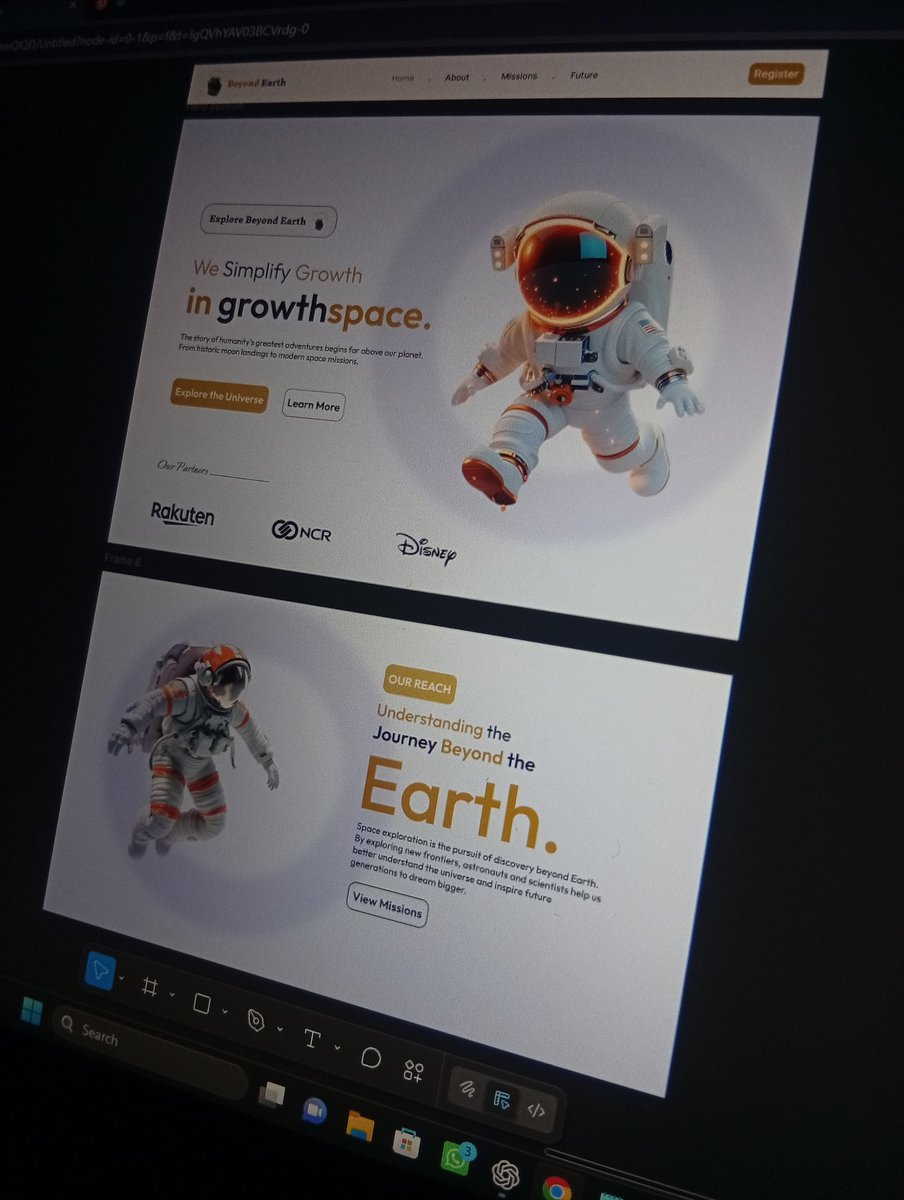 Glorious_editor's tweet photo. @latestinspace 🚀 What if Space exploration had a website that felt as limitless as the universe itself?
That's what I'm currently working on. 
Rate my design.....?/10 https://t.co/3BkkeP9Kot
