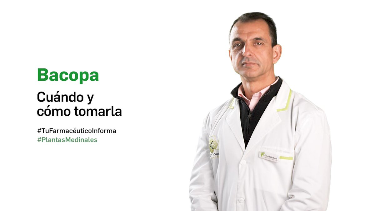 COFCuenca's tweet photo. Bacopa, cuándo y cómo tomarla🌿 🌱 🌾

Videoconsejo con Fernando Hidalgo Zarco, vocal de Colegio Oficial de Farmacéuticos de Granada 

Una iniciativa de Farmacéuticos y Medicina Televisión con la colaboración de Arkopharma 

📽️https://t.co/3H4OluSrhm

#PlantasMedicinales https://t.co/lI7mdOdnSN