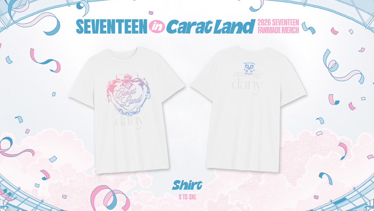 madebydanyph's tweet photo. interest check ✨

SEVENTEEN in Carat Land 2026 Fanmade Merch

🎉 Baseball Cap
🎉 Shirt
🎉 Zip-Up Hoodie
🎉 Team SVT Varsity Jacket

*Inspired by Carat Land 2024/2025 💎 https://t.co/ff0JwIi91T