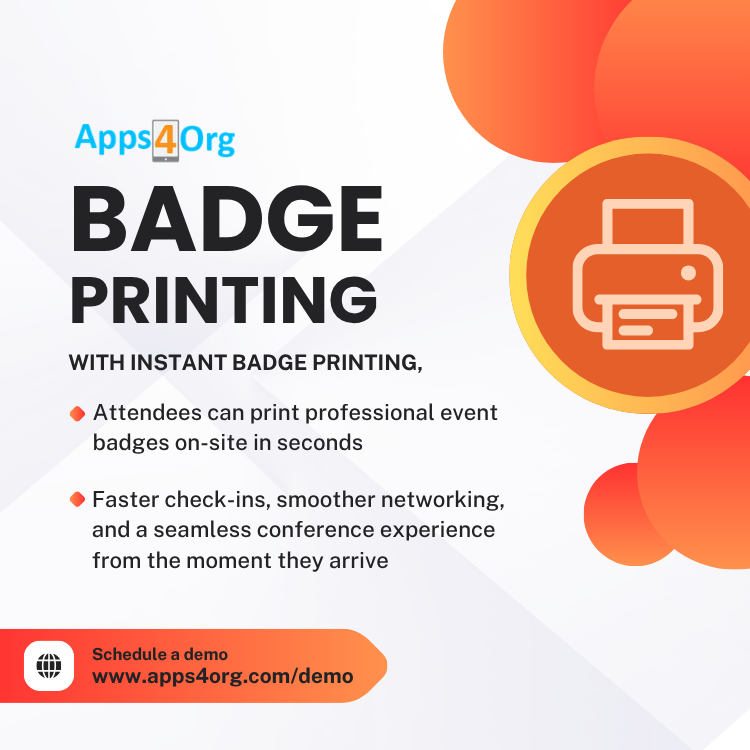 Apps4OrgCOM's tweet photo. Badge printing
#Apps4Org #Conferenceapp #Badgeprinting https://t.co/Ty2csi3aHq