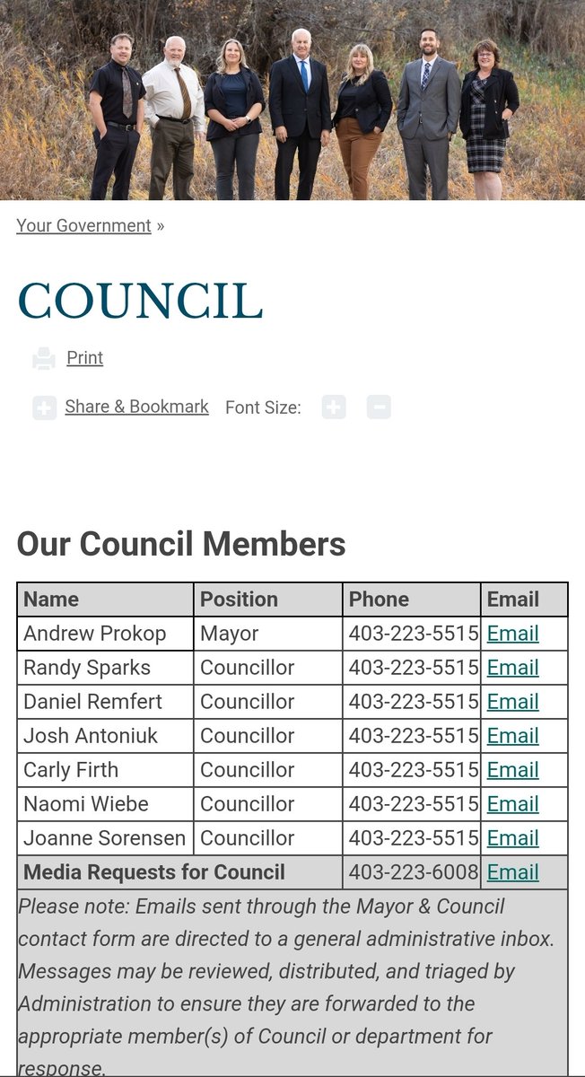 That_Bebbzy_Guy's tweet photo. @CTVNews Contact information for Taber town council and Chief Administrator if you want to share your thoughts.

If a few ridiculous complaints were a nuisance for them, im guessing they are about to find out. https://t.co/4lvc7t80qq