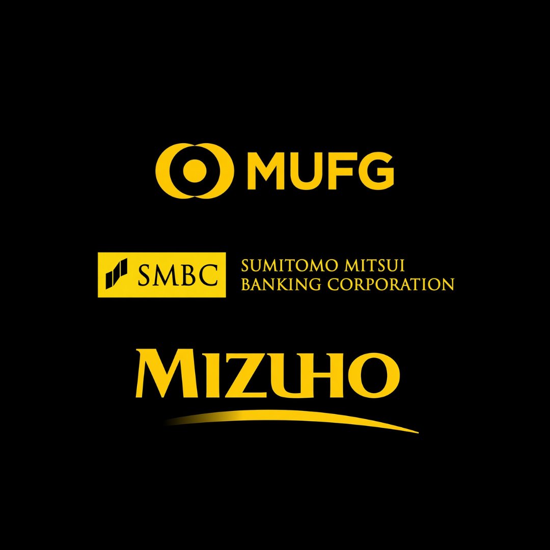 CoinDesk's tweet photo. JUST IN: Japan's three largest banks, MUFG, SMBC and Mizuho, plan to jointly issue a stablecoin by March 2027. https://t.co/azURd026OE